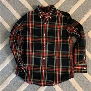 Crewcuts Plaid Button Down Shirt Boys Size 8